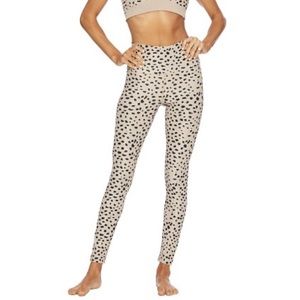 Beach Riot Ayla taupe spot leggings, sz L
